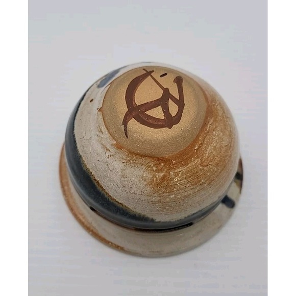 Glazed Pottery Egg, Yolk Separator kitchen Decor pottery OOAK DRIP glaze Gadget - Picture 3 of 5